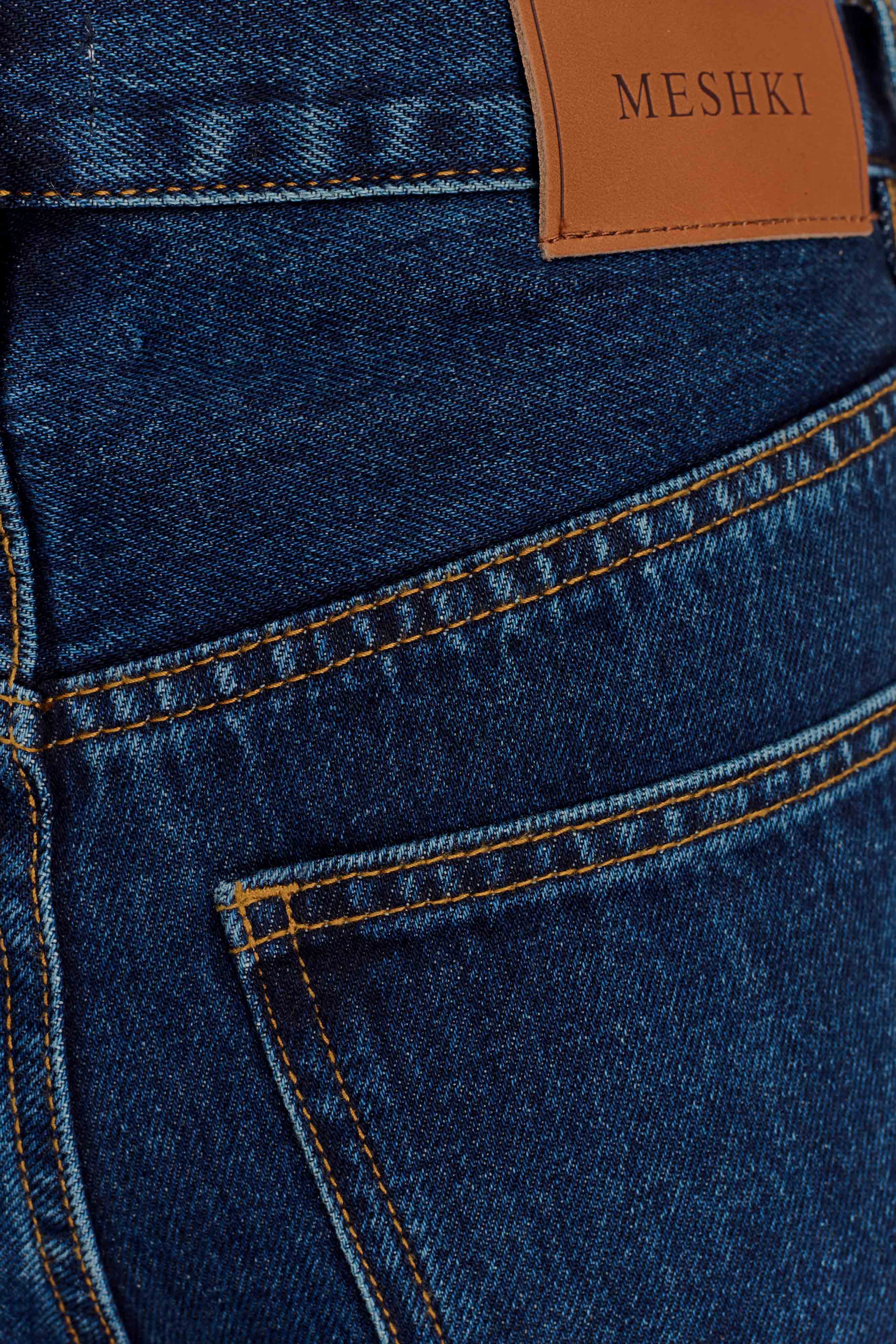 Laina Mid Rise Diamante Denim Jeans - Midnight Blue