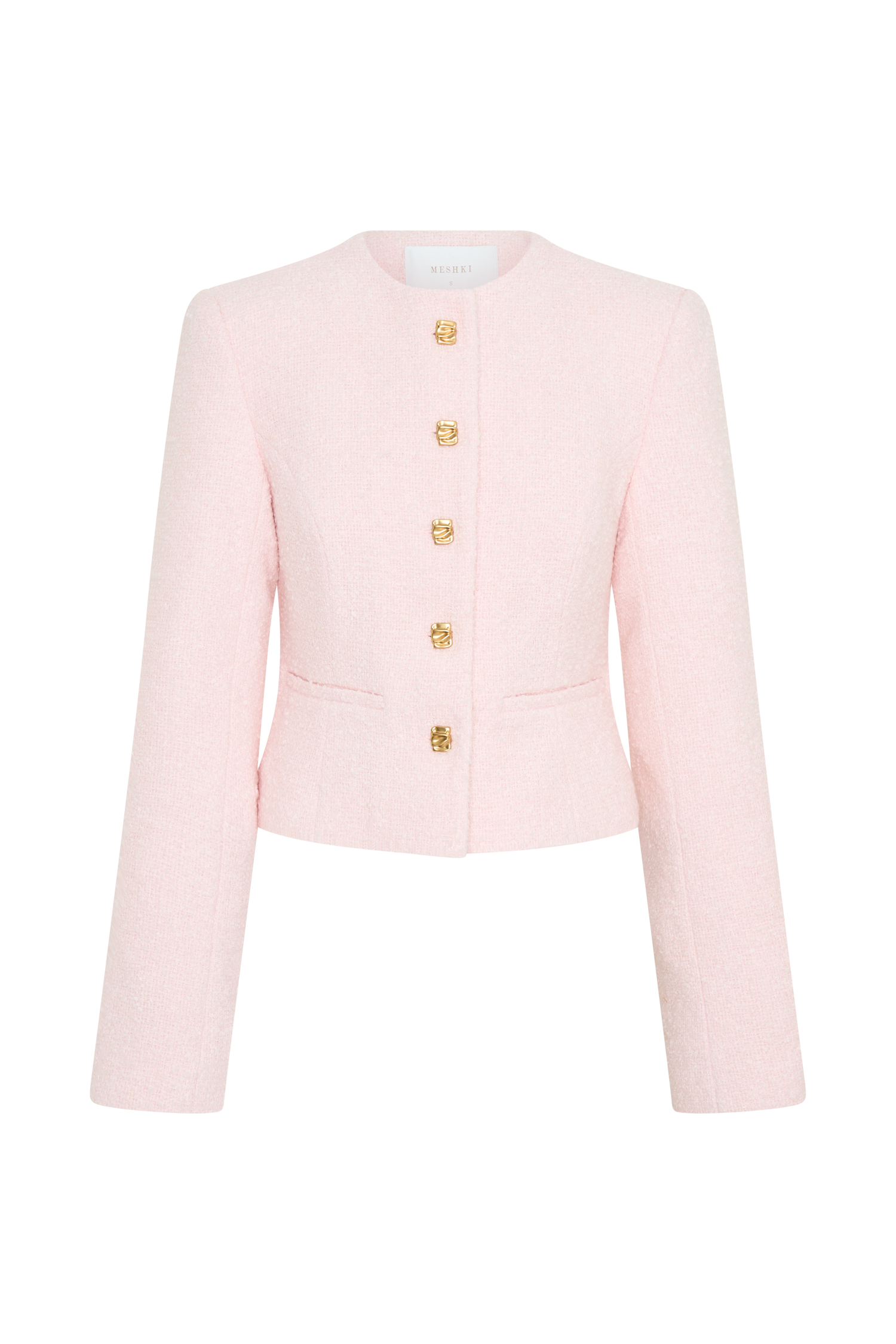 Cleo Boucle Jacket - Powder Pink