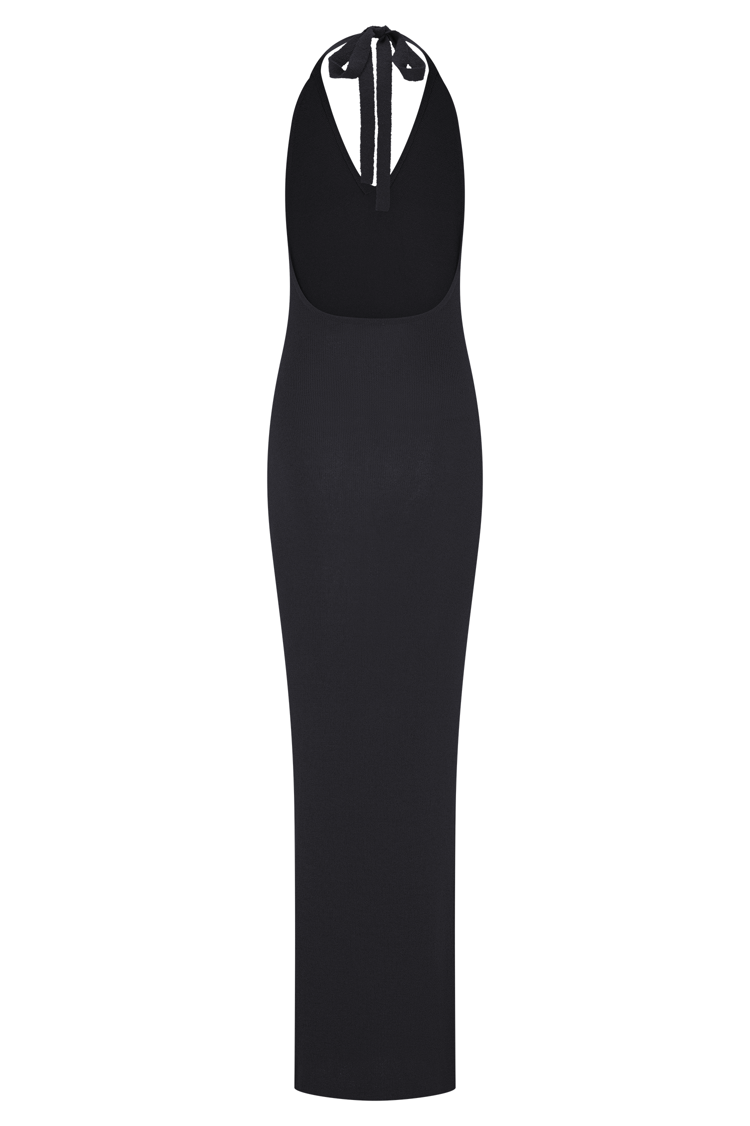 Ayella Cowl Knit Maxi Dress - Black