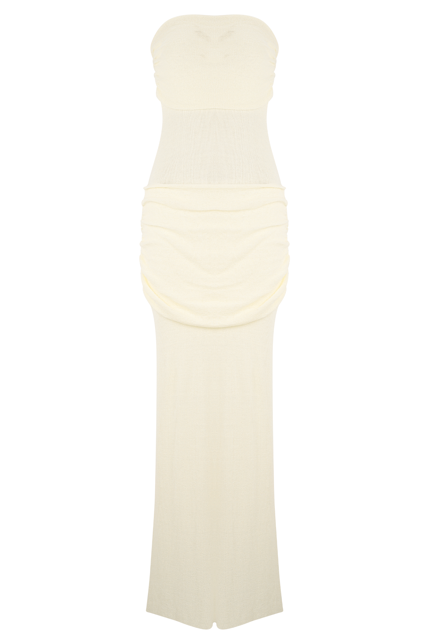 Elora Strapless Knit Maxi Dress - Ivory