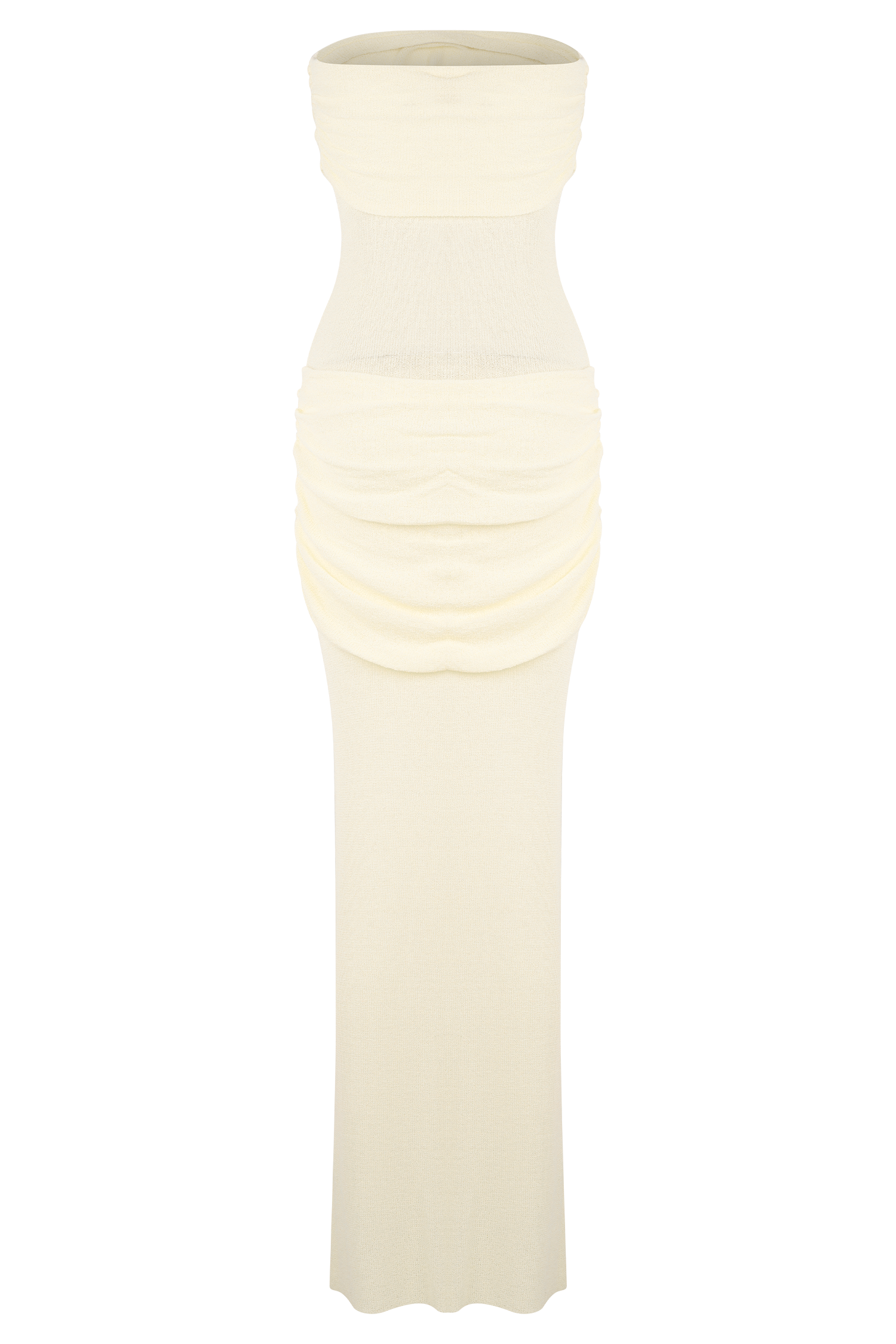 Elora Strapless Knit Maxi Dress - Ivory