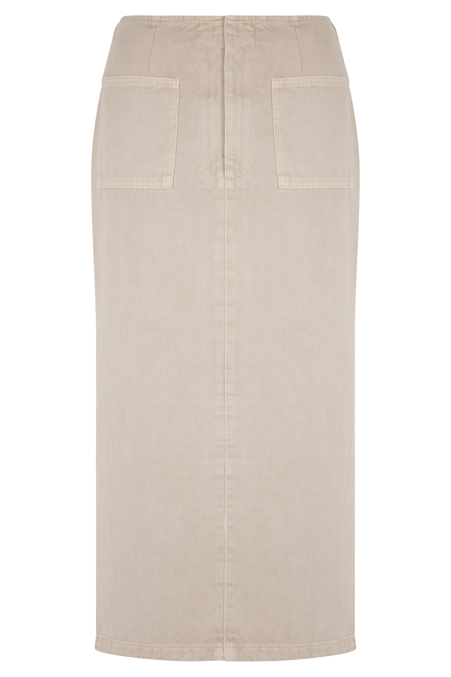 Fallon Denim Midi Skirt - Stone Wash