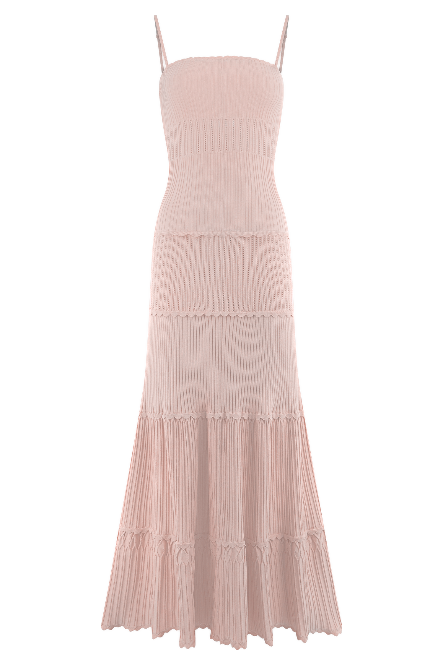 Finley Pointelle Knit Maxi Dress - Baby Pink