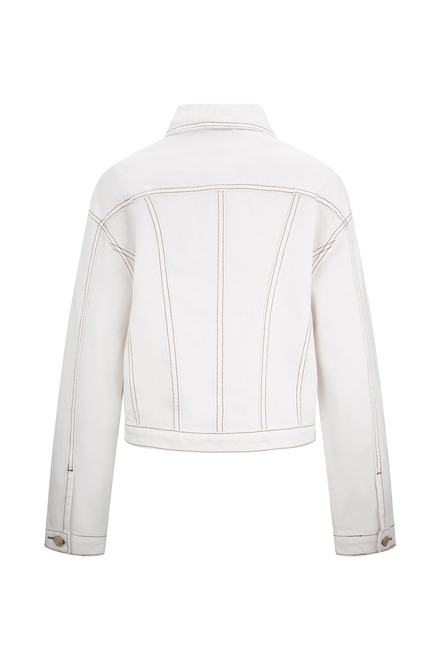 Kirra Cinched Denim Jacket - White