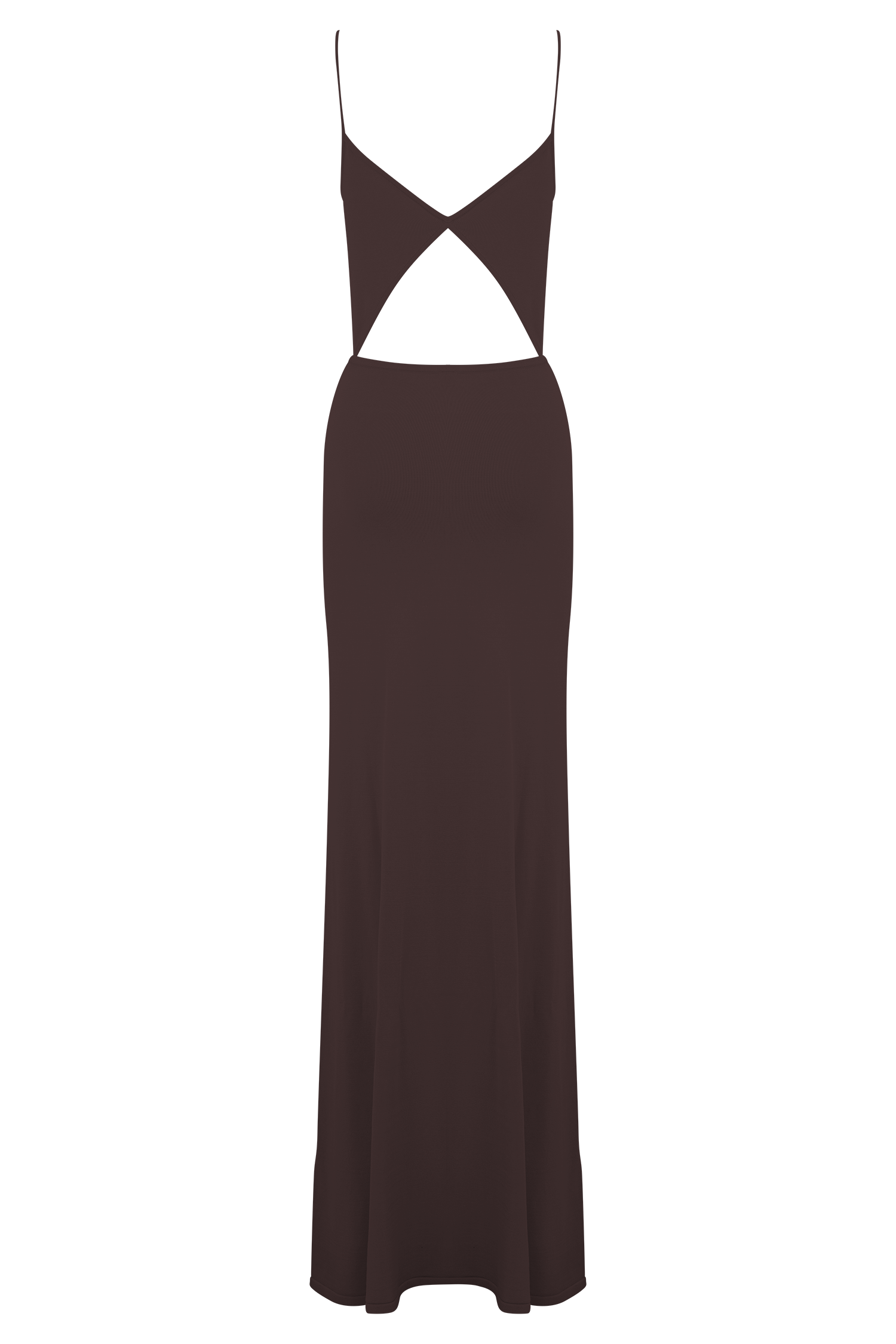 Reama Wrap Over Knit Maxi Dress - Chocolate