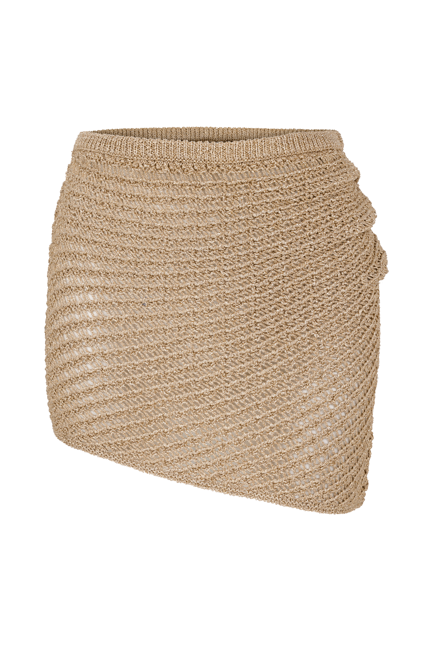 Waverley Metallic Knit Mini Skirt - Gold