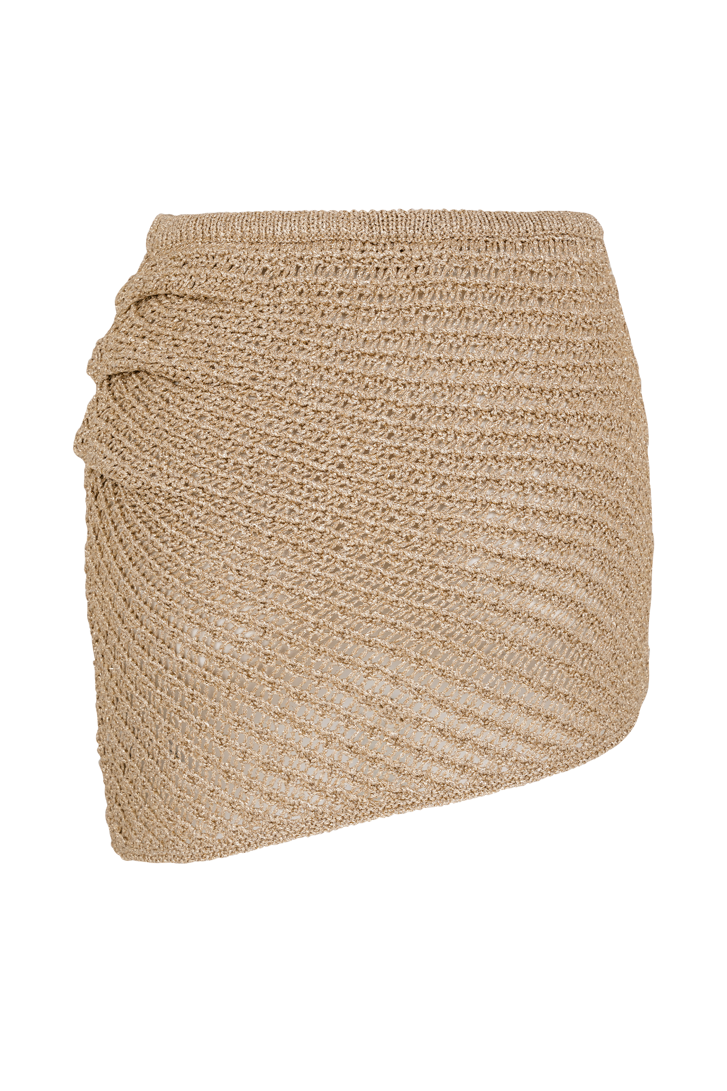 Waverley Metallic Knit Mini Skirt - Gold