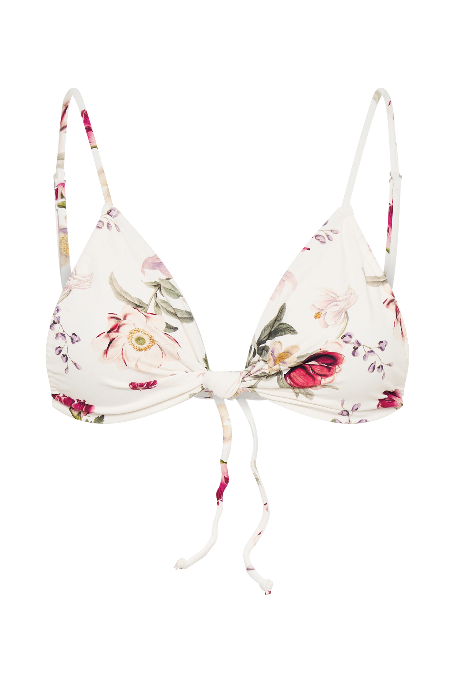 Rosmunda Ruched Bikini Top - Bella Rosa Print